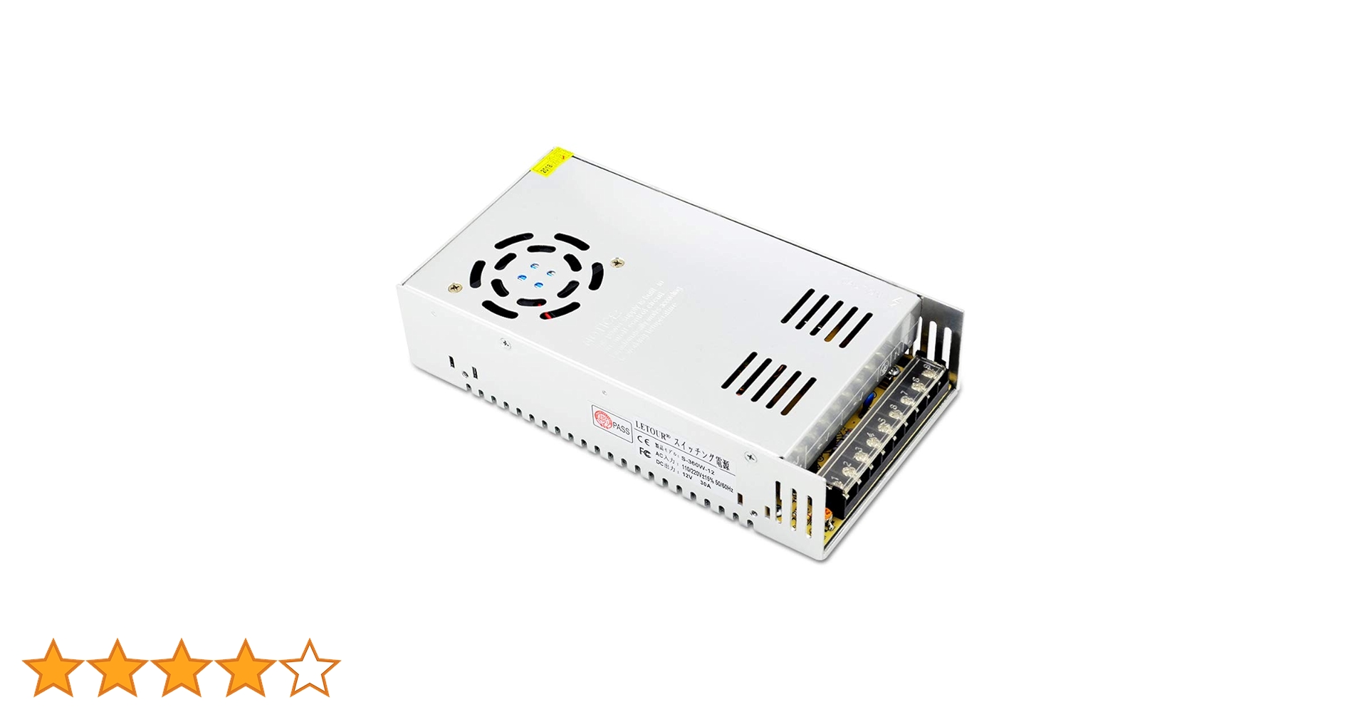 安定化電源     (スイッチング電源12v13A) スイッチング電源 DC12V13A 出力150Wタイプ RWS150B-12: 電源